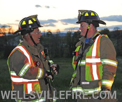 May 4, rollover on Wellsville Road, Washington Township. No injuries.  photos by curt werner