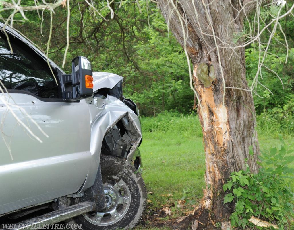 6/4/18, vehicle into tree on Harmony Grove Road. photos by curt werner