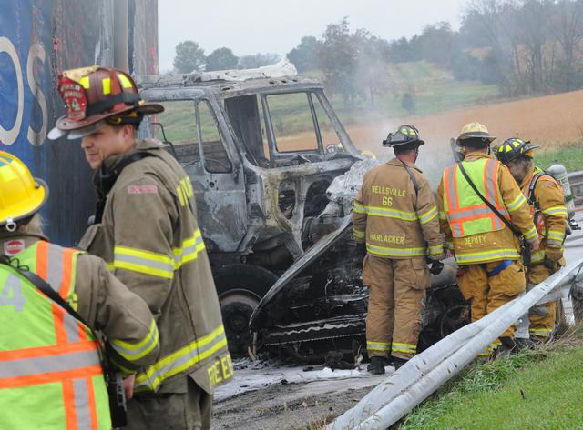 Passenger car and tractor trailer crash on 10/15/12