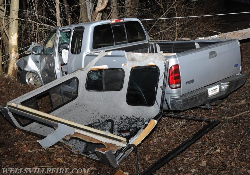 Saturday, March 31, car into telephone pole, following car hit down wires on Old York Road.  One to hospital.  photos by curt werner