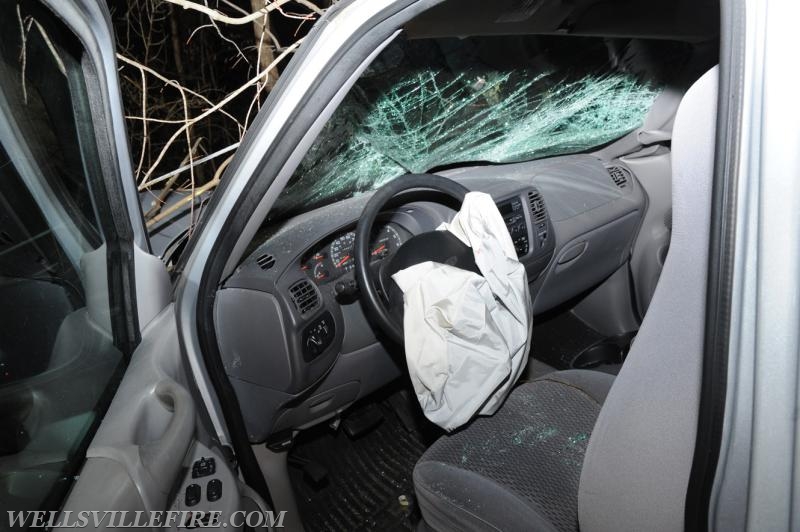 Saturday, March 31, car into telephone pole, following car hit down wires on Old York Road.  One to hospital.  photos by curt werner