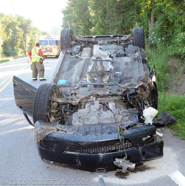 Friday, July 21, roll over on Wellsville Road.  photos by curt werner
