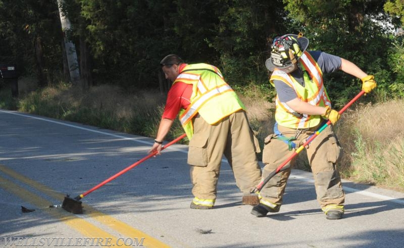 Friday, July 21, roll over on Wellsville Road.  photos by curt werner