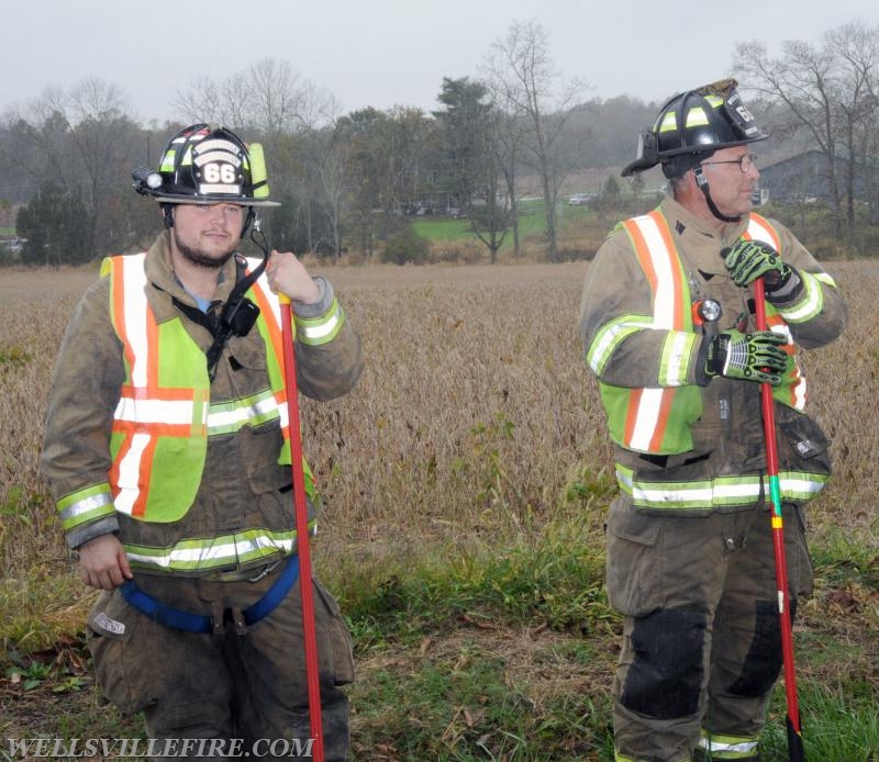 10/29/17 rollover on Wellsville Road, Warrington Township.  photos by curt werner