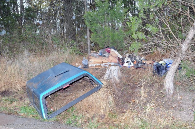 10/29/17 rollover on Wellsville Road, Warrington Township.  photos by curt werner