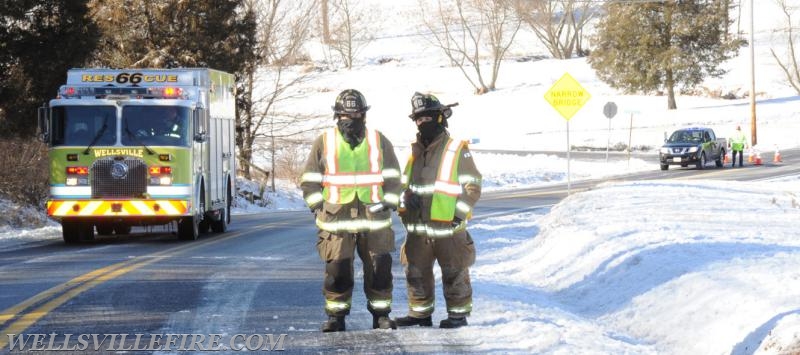 2/5/18 vehicle roll over on 9000 block of Carlisle Road, Warrington Township.  photo by curt werner
