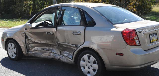 Crash on Old York and Lisburn Road on Oct. 12.  Photo by Curt Werner