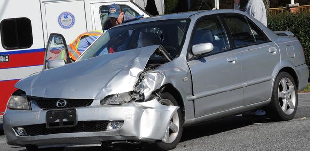 Crash on Old York and Lisburn Road on Oct. 12.  Photo by Curt Werner