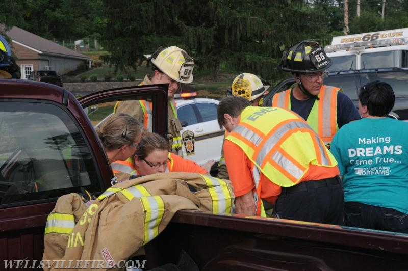 7/27/17 three car crash in the 500 block of York Road, Warrington Township.  Photos by Curt Werner