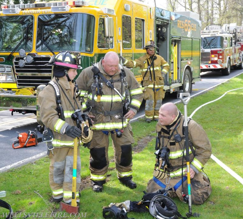 House fire on April 23, Zeigler Road.  photos by Curt Werner