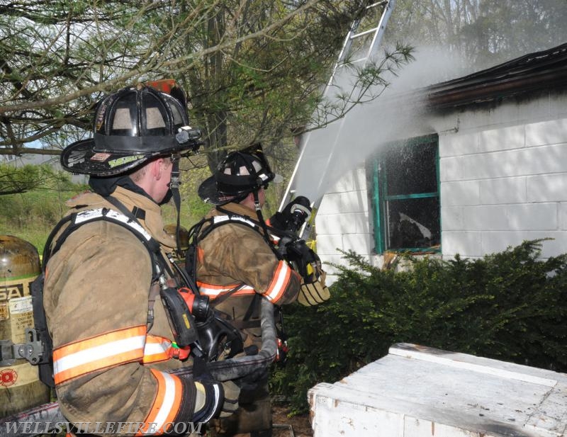 House fire on April 23, Zeigler Road.  photos by Curt Werner