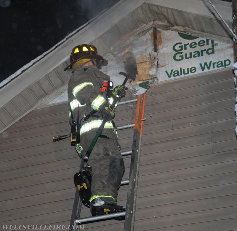 2/17/18 House fire on Zeigler Road, Warrington Township.  photos by curt werner