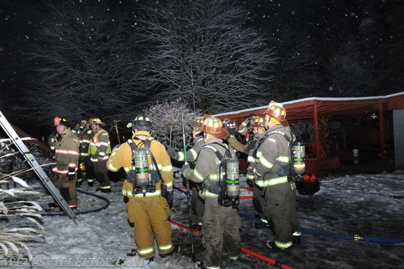 2/17/18 House fire on Zeigler Road, Warrington Township.  photos by curt werner