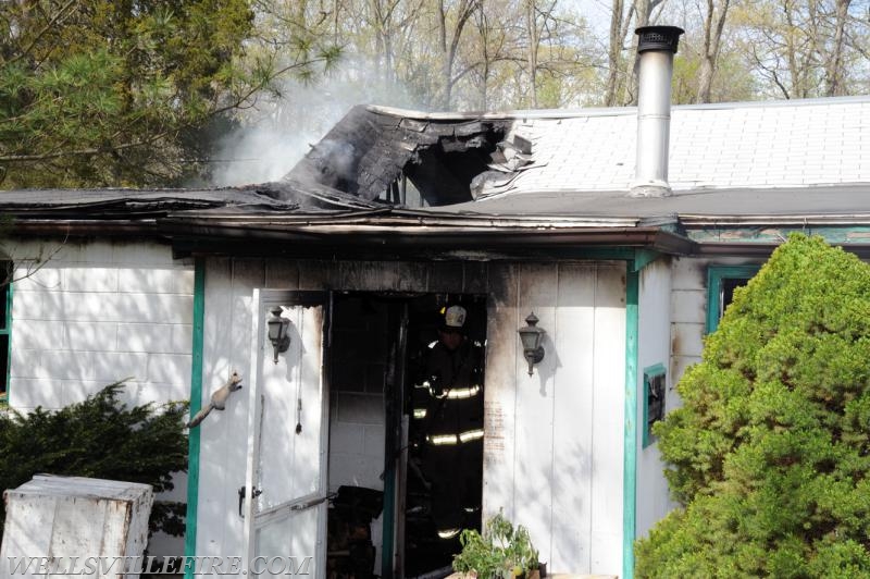 House fire on April 23, Zeigler Road.  photos by Curt Werner