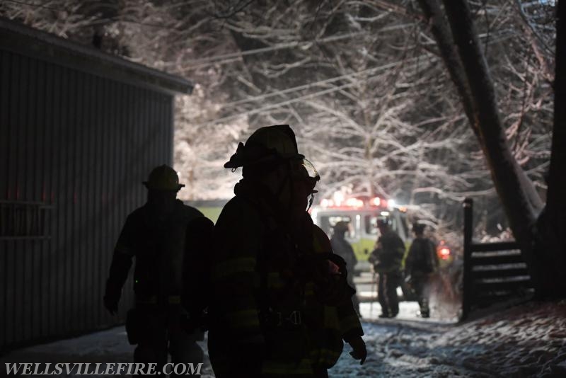 2/17/18 House fire on Zeigler Road, Warrington Township.  photos by curt werner