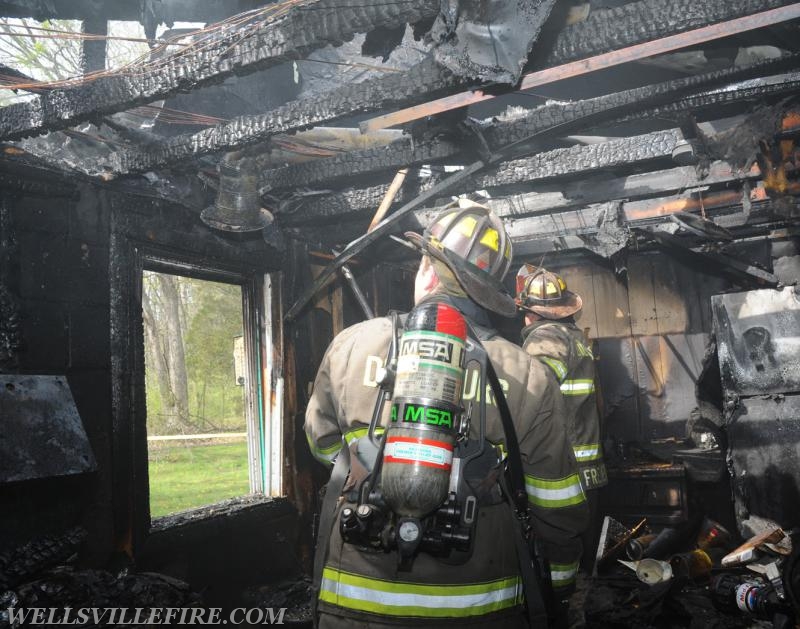 House fire on April 23, Zeigler Road.  photos by Curt Werner