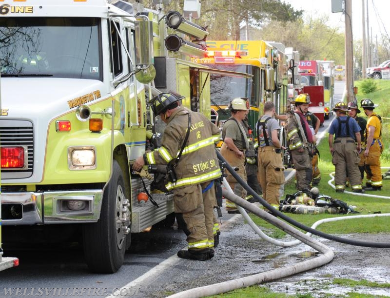 House fire on April 23, Zeigler Road.  photos by Curt Werner