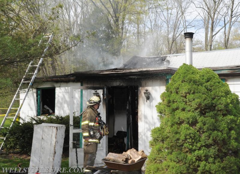 House fire on April 23, Zeigler Road.  photos by Curt Werner