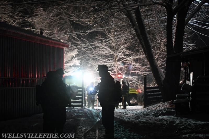 2/17/18 House fire on Zeigler Road, Warrington Township.  photos by curt werner