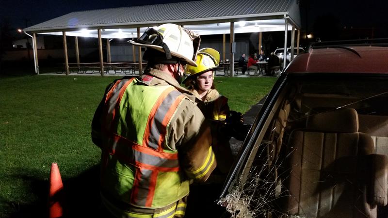 Vehicle extrication training.  Photo by J. Albert