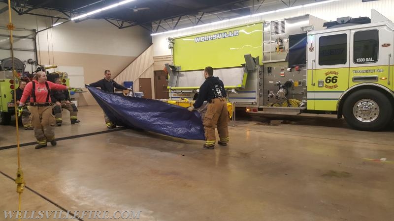 Training night with new members - 1/31/17. Photo by N. Fair