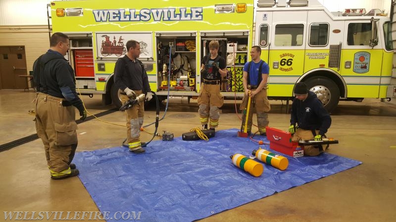 Training night with new members - 1/31/17. Photo by N. Fair