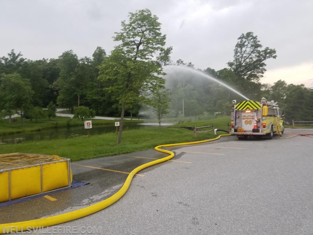 Water supply training 5-28-19 at Ski Roundtop, photo by Ken Eshleman Jr. 