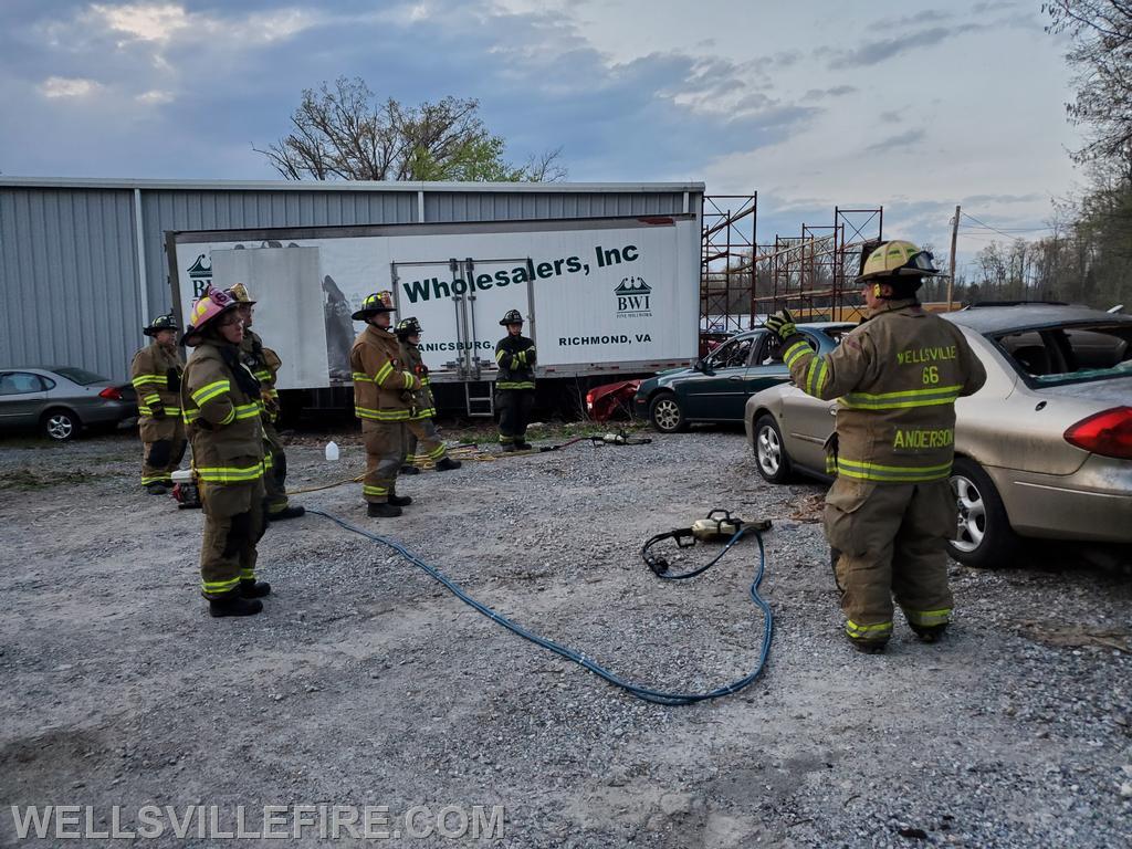 Vehicle Extrication and Rescue Training at WFC 4/20/2021 , photo by Ken Eshleman Jr. 