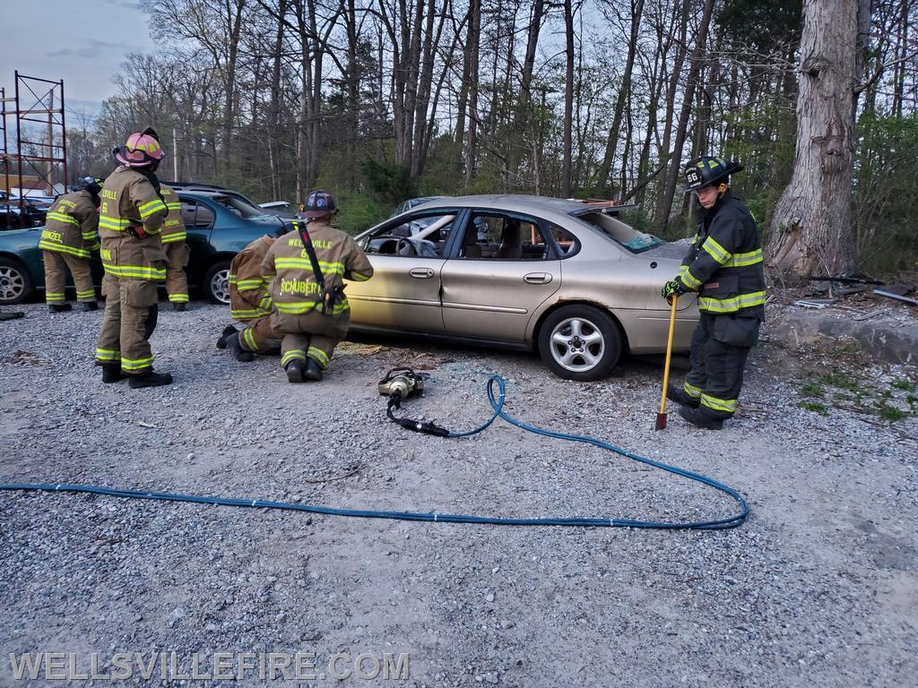 Vehicle Extrication and Rescue Training at WFC 4/20/2021 , photo by Ken Eshleman Jr. 