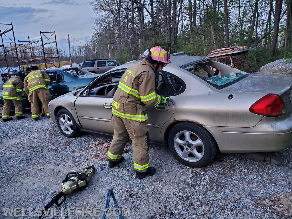 Vehicle Extrication and Rescue Training at WFC 4/20/2021 , photo by Ken Eshleman Jr. 