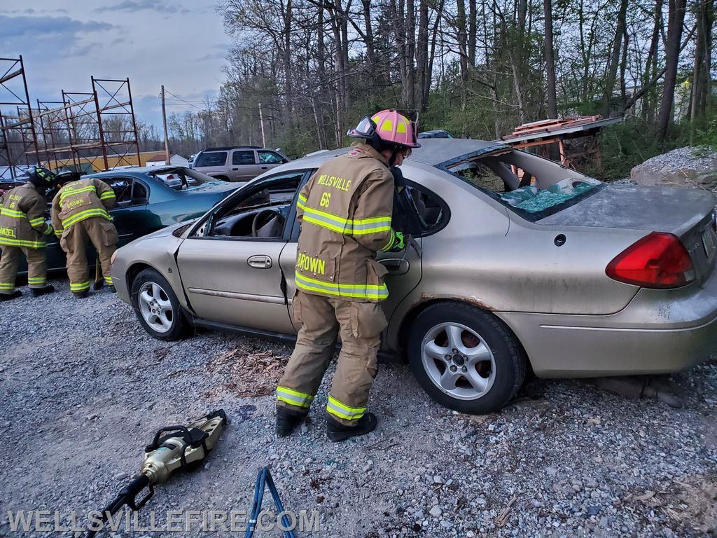 Vehicle Extrication and Rescue Training at WFC 4/20/2021 , photo by Ken Eshleman Jr. 