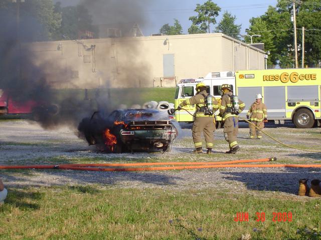 Using the foam system on the new Rescue-Photo by Stacy Shank