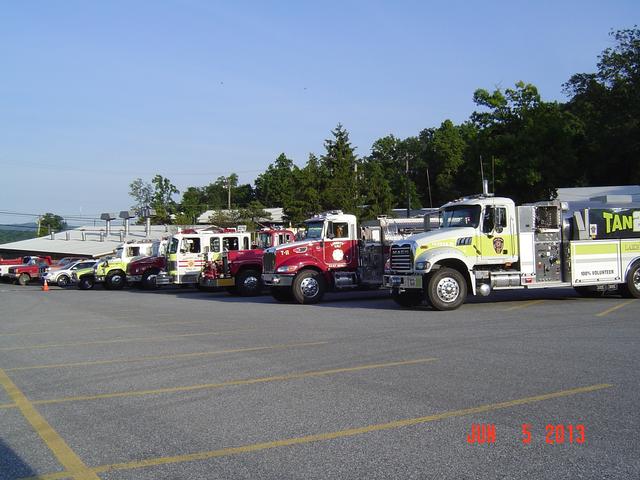 Tanker Shuttle (Water Supply) Training @ Ski Roundtop - Photo by Stacy Shank