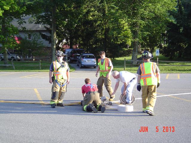 Tanker Shuttle (Water Supply) Training @ Ski Roundtop - Photo by Stacy Shank