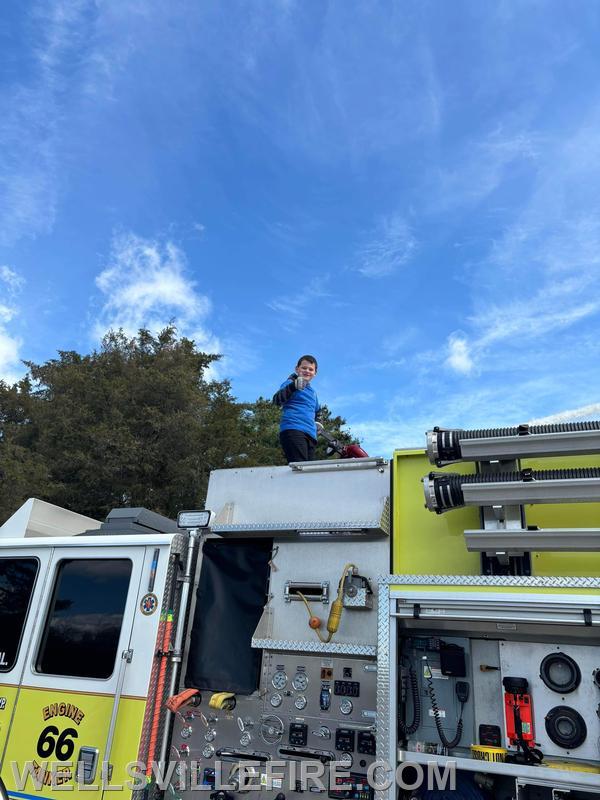 4/13/24 - Pump training at Pinchot. Getting the next generation excited about being a firefighter. Photo by Andrew Hood.