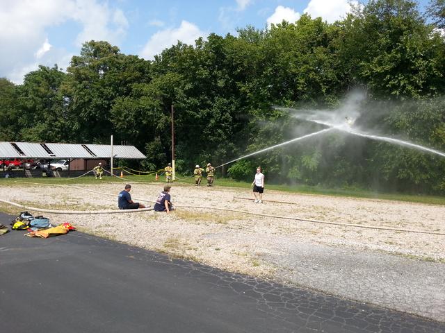 Dover Water Battle - A Team - Larry A, Kevin D, Connie E, Sandy B. Photo by Jake Albert