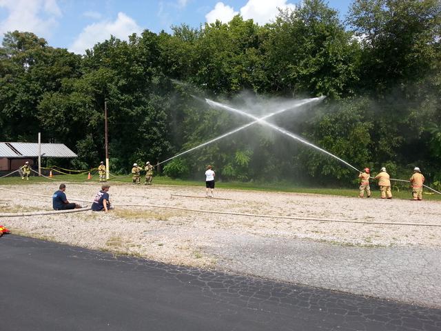 Dover Water Battle - A Team - Larry A, Kevin D, Connie E, Sandy B. Photo by Jake Albert