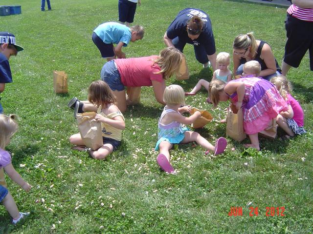 Kids pick up game at Annual Appreciation Picnic-Photo by Stacy Shank