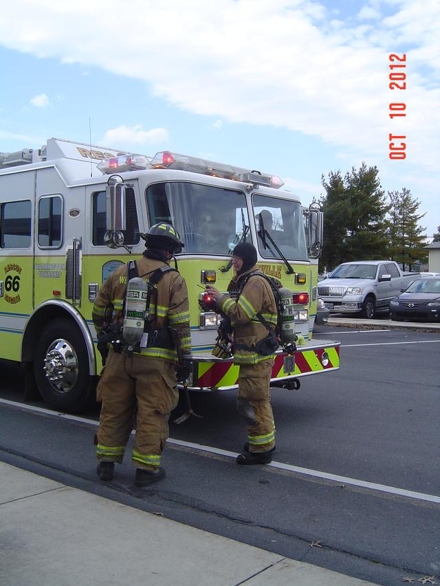 Fire Drill @ Wellsville Elementary for Fire Prevention Week 2012 - Photo by Stacy Shank