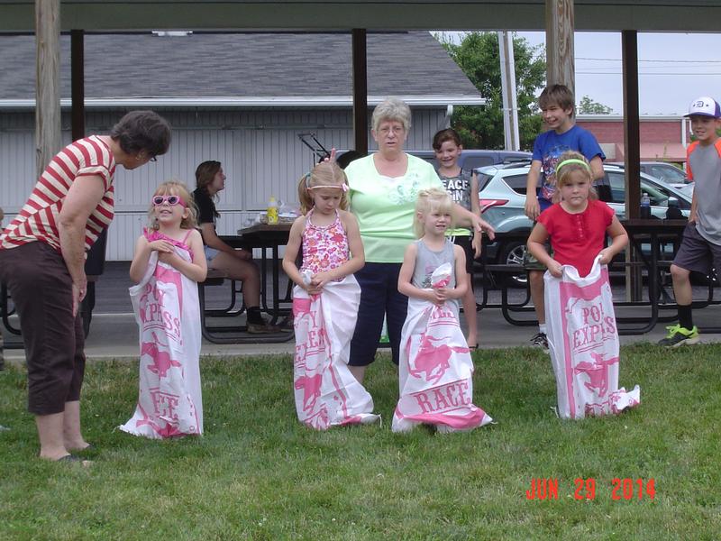 2014 Appreciation Picnic - Middle kids sack races - Photo by Stacy Shank