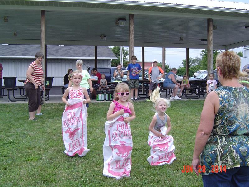 2014 Appreciation Picnic - Middle kids sack races - Photo by Stacy Shank