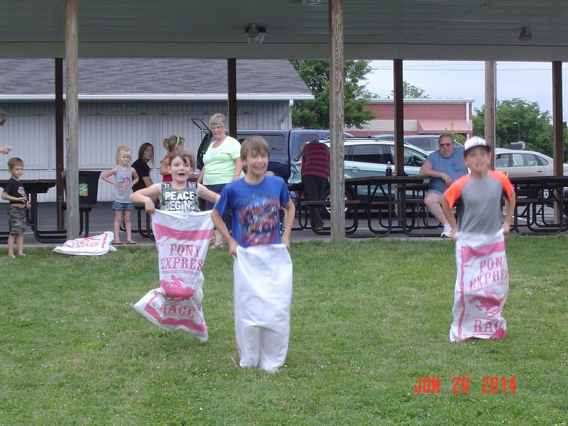 2014 Appreciation Picnic - Big kids sack races - Photo by Stacy Shank