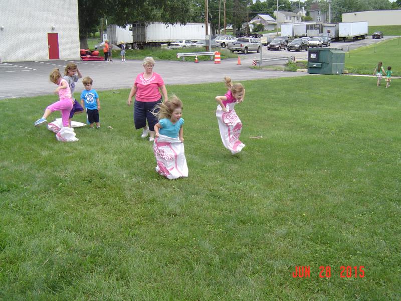 Annual Appreciation Picnic - Sack Race. Photo by Stacy Shank 6-28-15