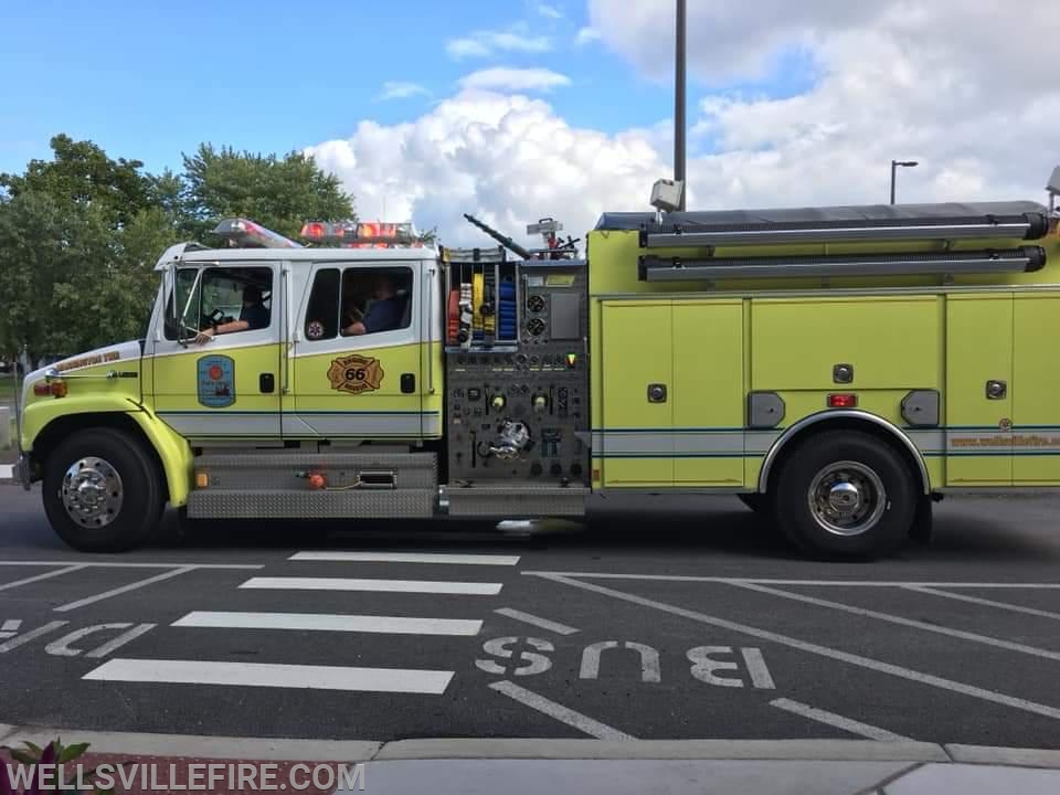 Fire Prevention at Wellsville Elementary School  and local daycare's - 10/10/18