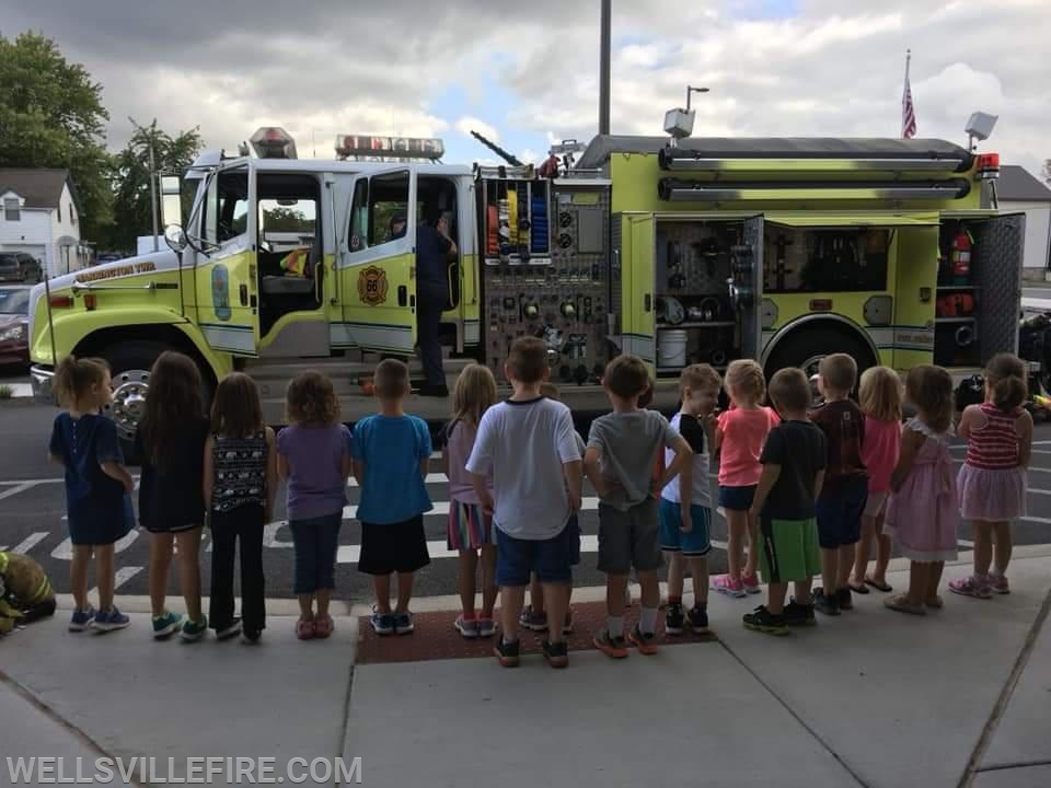 Fire Prevention at Wellsville Elementary School  and local daycare's - 10/10/18