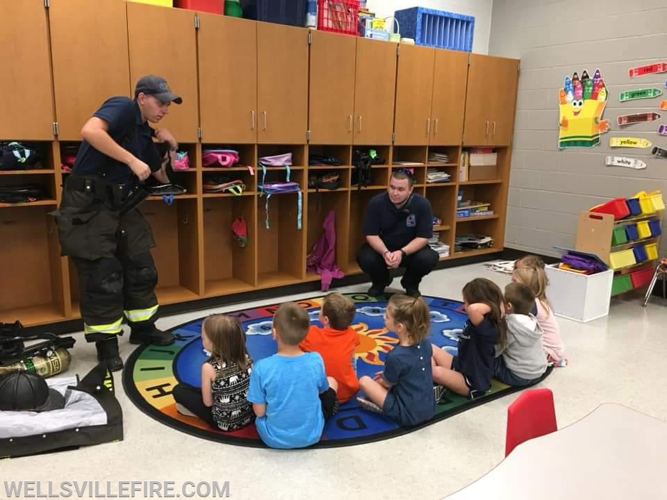 Fire Prevention at Wellsville Elementary School  and local daycare's - 10/10/18