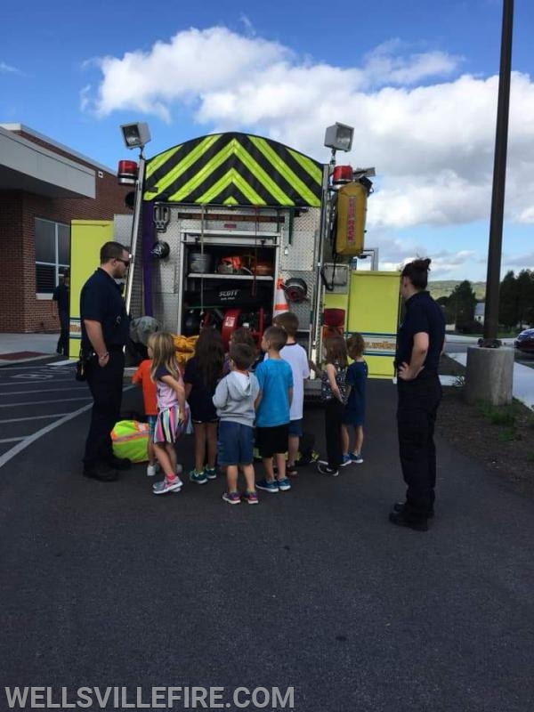 Fire Prevention at Wellsville Elementary School  and local daycare's - 10/10/18