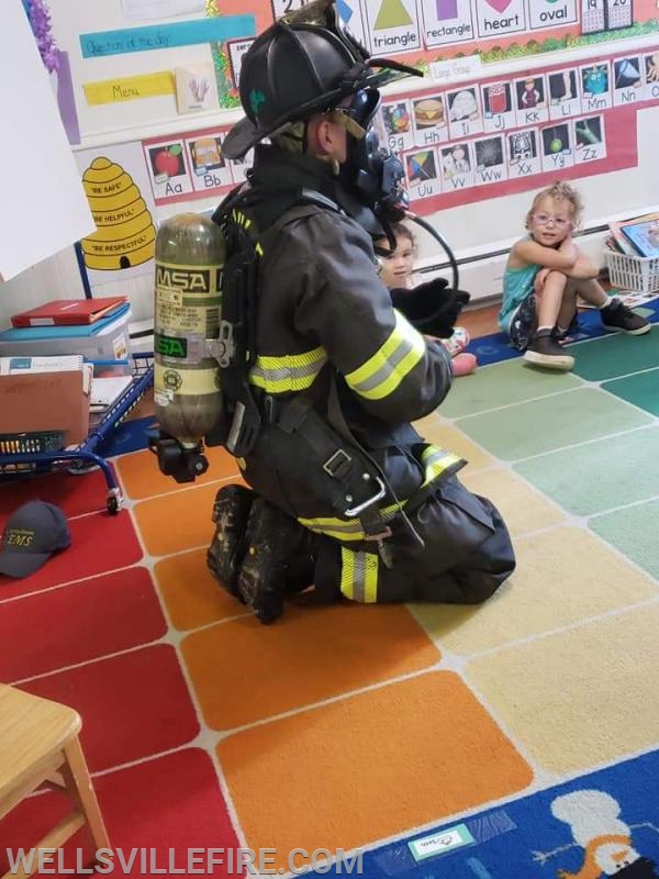 Fire Prevention at Wellsville Elementary School  and local daycare's - 10/10/18