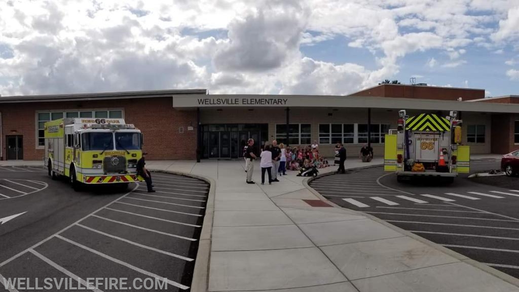 Fire Prevention at Wellsville Elementary School  and local daycare's - 10/10/18