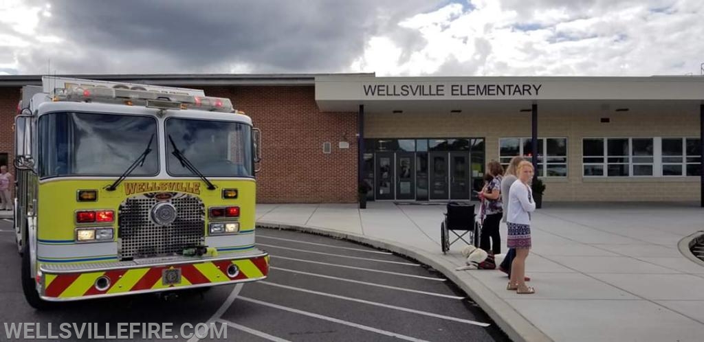 Fire Prevention at Wellsville Elementary School  and local daycare's - 10/10/18